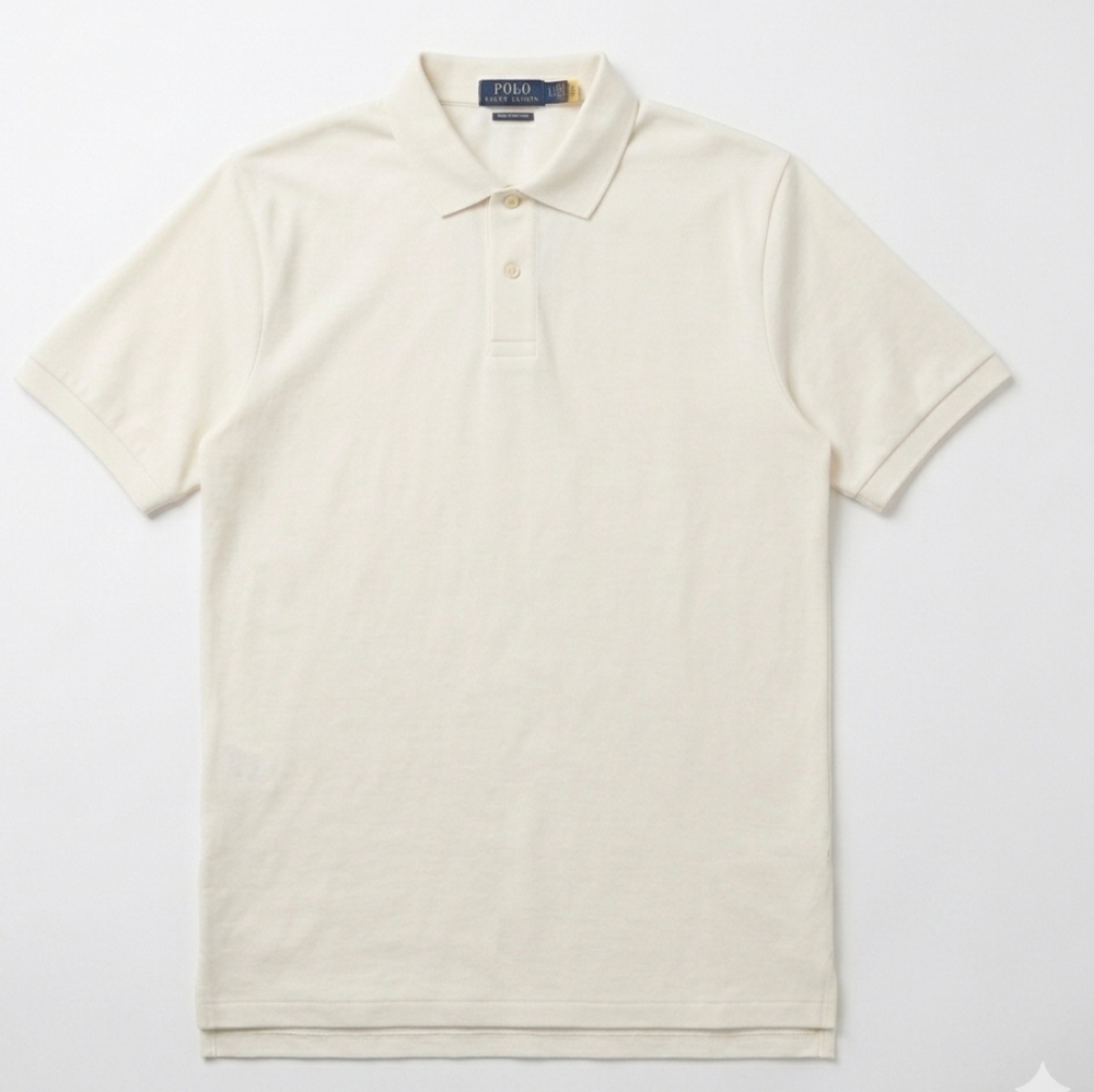 Polo Ralph Lauren XXL White 100% Cotton Polo Shirt - EUC